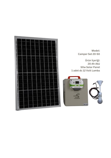 Spower Solar 20a Taşınabilir Yaşam Aküsü Camper Set 20-50