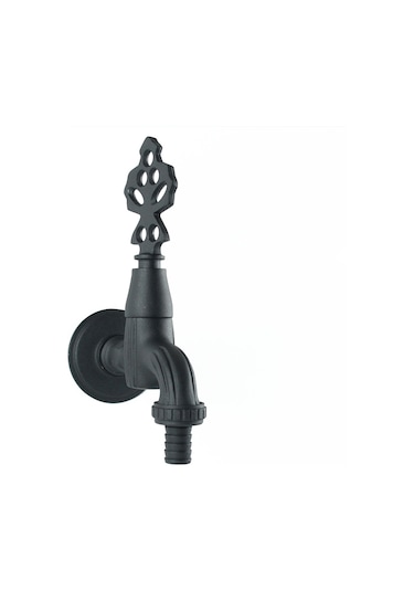 Lpd Osmanlı Rakorlu Bahçe Musluğu Siyah 1/2 Siyah