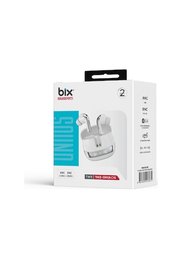 Bix Twx Soundcraft Anc Enc Bt5.4 Kablosuz Kulakiçi Kulaklık