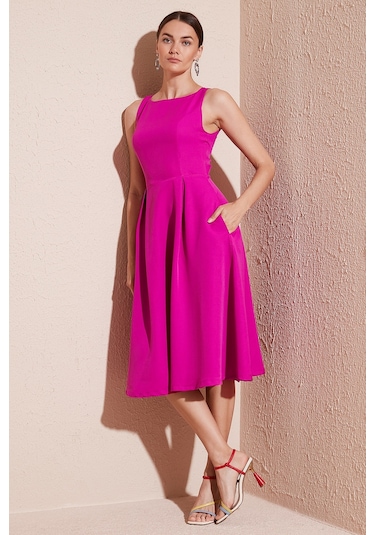 Lela Bayan Elbise 6051963 Fuşya