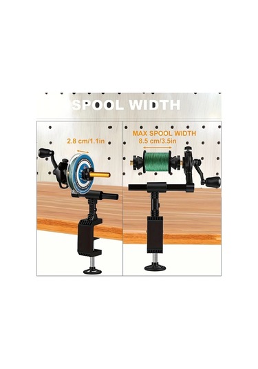 Xuweiwei Çok Fonksiyonlu Balıkçılık Hattı Makinesi Masa Kelepçesi Biriktiricisi 01 Döner Makara Pvc Malzeme Balıkçılık Aksesuarları