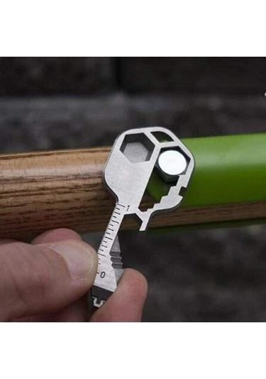 Pazly Tornavida Tirbuşon Şişe Açacağı Paslanmaz Çelik Kordonlu Çok Fonksiyonlu Anahtarlık Aracı 46465780 & Jd Gümüş Gümüş