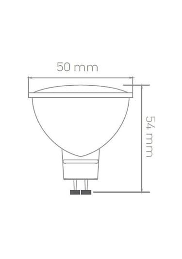 Ack Aa24-01553 5W Gu10 6500K Beyaz Reflektörlü Smd Led Ampul