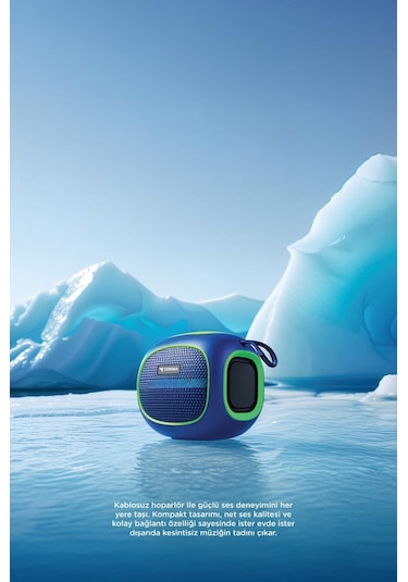 Torima D90 Taşınabilir Bluetooth Hoparlör Mavi