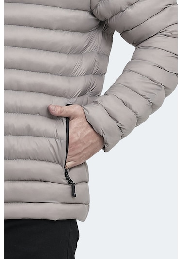 Slazenger Hayden In Erkek Şişme Taş Gri Mont & Kaban Taş Gri