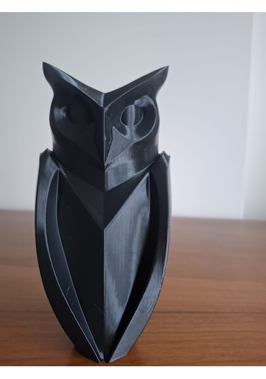 Baykuş Biblosu -17 Cm Siyah