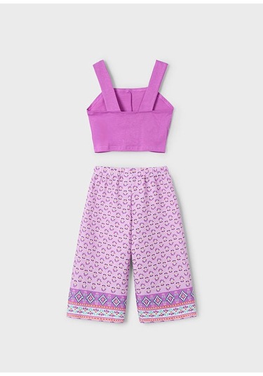 Mayoral Kız Çocuk Bluz Ve Desenli Pantolon Takım 3562 Çok Renkli