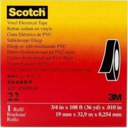 3m Scotch 22 Ağır Işlere Uygun Vinil Elektrik Bandı