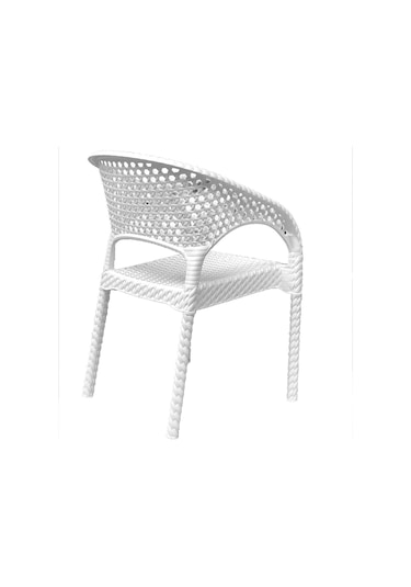 Mandella Regnum Örgü Koltuk (2 Adet) Beyaz