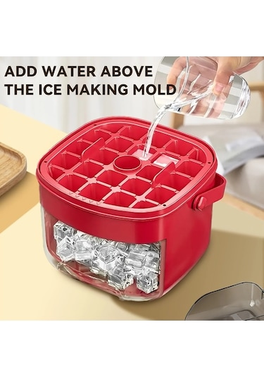 Ganzhoushop Yapım Makinesi Kırmızı-1 Kalıbı, Gıda Buz Küpü Yapma Makinası Bordo Ambition Adet Rp Bordo