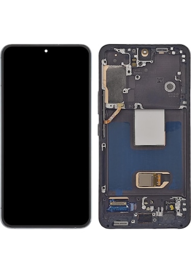 Te Samsung Uyumlu S22 S901 Çıtalı Lcd Ekran Siyah