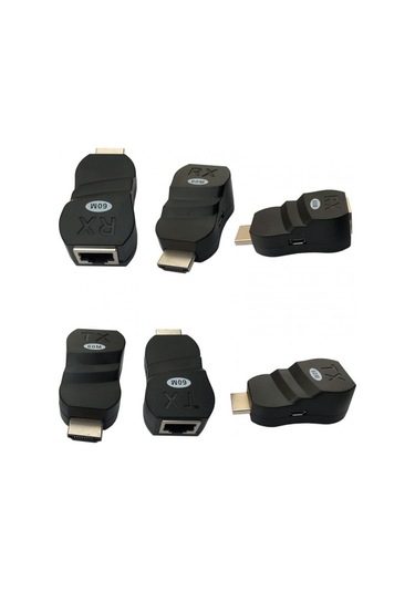 Hdmı Extender Rj45 To Hdmı Extender Cat5/cat6 60m Extender Çevirici V1.4