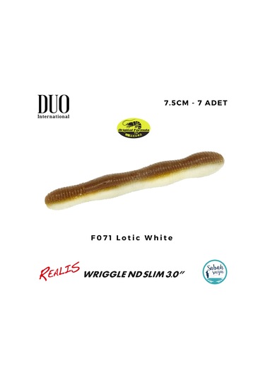 Duo Realis Wriggle Nd Slim 3" 7.5cm 7 Adet F071 Lotic White