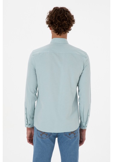 U.s. Polo Assn. Erkek Koyu Mint Gömlek Basic 50316723-vr152 Koyu Mınt