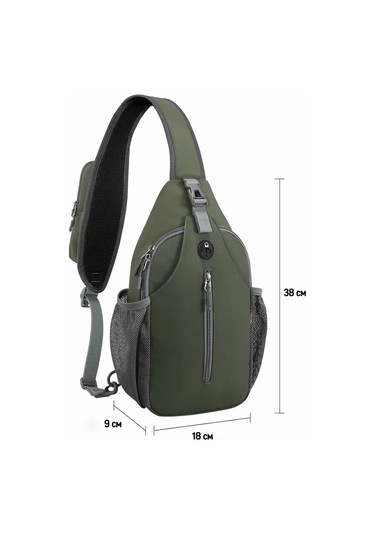 Cs Sokaklar İçin Tek Askılı Balıkçı Sırt Çantası 393733571 Khaki