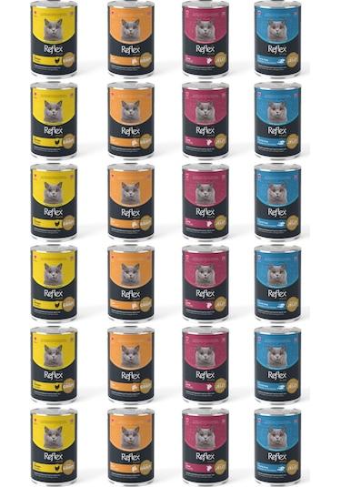 Reflex Plus Karışık Kedi Konservesi 24 x 400 G