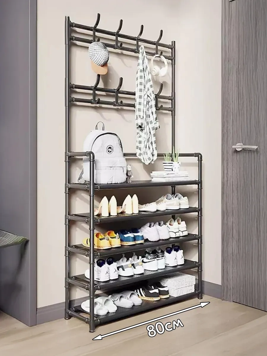 Bırds And Fısh Giriş İçin Askılı Metal Ayakkabılık 234146564 Siyah