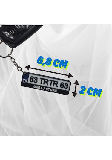 Kişiye Özel Plaka  Anahtarlık