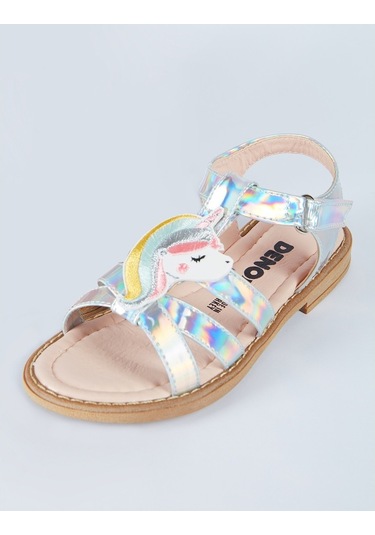 Denokids Unicorn Kız Çocuk Sandalet Çok Renkli