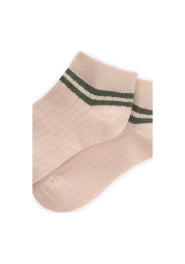 Cigit Zemin Ham Bilekleri Çizgili Çocuk Patik 5-12 Yaş Haki Yeşil Haki