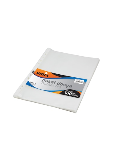 Umix A4 Şeffaf Poşet Dosya 100'lü Paket