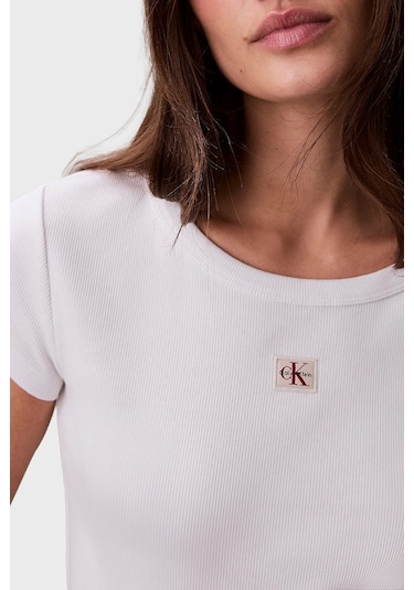 Calvin Klein Bayan T Shirt Lv047c200g Yaa Beyaz BEYAZ Calvin Klein Bayan T Shirt Lv047c200g Yaa Beyaz BEYAZ
