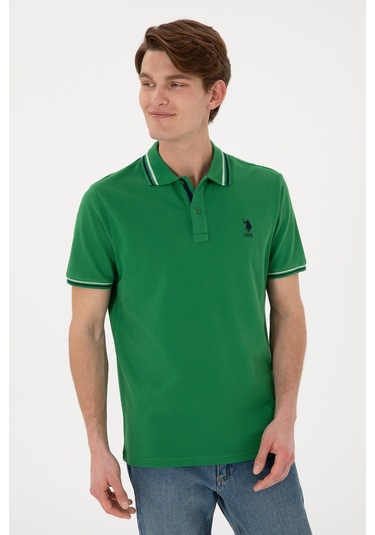 U.s. Polo Assn. Erkek Yeşil Tişört Basic 50306011-vr054 YESIL
