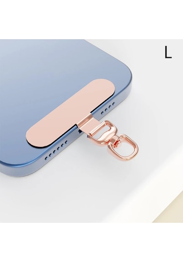 Goldenqian 0.3 Mm Sağlam Metal Cep Telefonu Tether Tab 360 Derece Rotasyon Telefon Asılı Askı Contası Yedek Telefon Kordon Yama Klip A12 A12