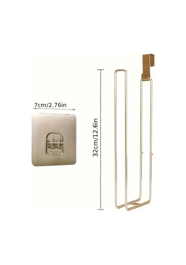 Homyl Tuvalet Kağıdı Tutucusu Banyo Organizasyonu Ofis Yurt Altın