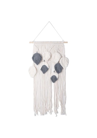 Homyl Makrome Goblen El Dokuma Püsküller Duvar Ev Dekorasyonu