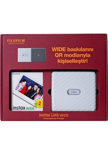 Fujifilm Instax Link Wide Akıllı Telefon Yazıcısı Beyaz