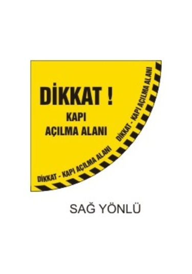 Dikkat Kapı Açılma Alanı Zemin Etiketi (320787732)