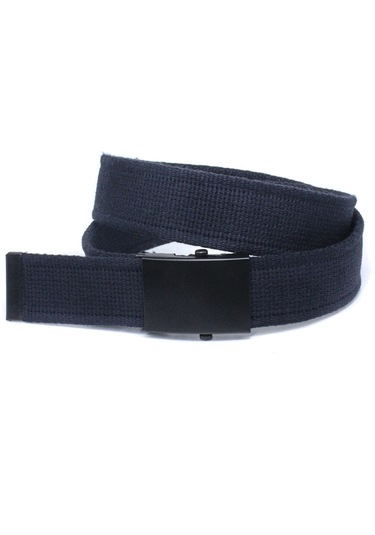 Unisex Siyah Tokalı Kolon Kemeri 4cm Lacivert Lacivert