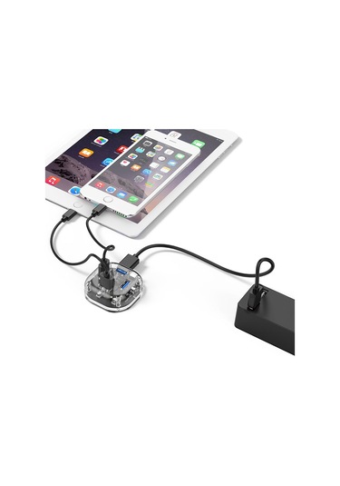 Sones Orıco H4u-u3 4 Bağlantı Noktalı Şeffaf Hub