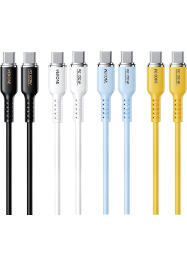 Wk Wdc-11 100w Usb-c / Tip-c Usb-c / Tip-c Silikon Veri Kablosu, Uzunluk: 1.2m Siyah