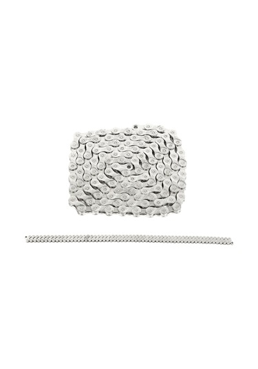 Fosenze Metal Dağ Bisikleti Zinciri 6-7-8/9/11 Vitesli, Tam Kaplama Gümüş, Pas Koruyucu, Korozyon Ve Aşınma Dayanıklı, Hızlı Ve Sakin Vites Değişimi Diğer