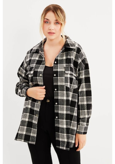 Oduncu Oversize Gömlek-1190 Siyah