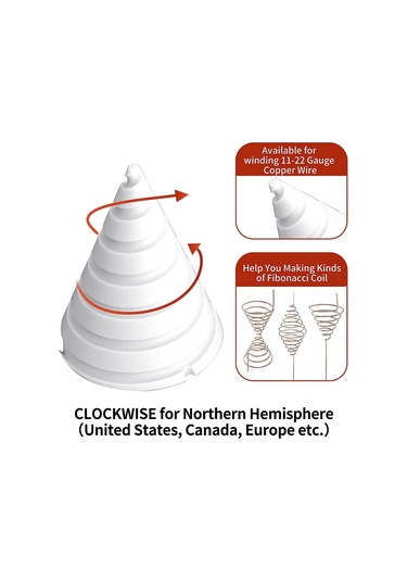 Sones Büyük Boy 9,3 X 5,2 Cm Taşınabilir Bahçe Bakır Tel Anten Fikstürü Bahçe Bobini Sarma Fikstürü