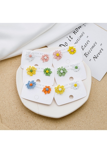 Skycity Şık Alaşımlı Küpe, 7x1.7 Cm, Opp Poşet Paket Özel Ambalaj Seçeneği Diğer Çok Renkli