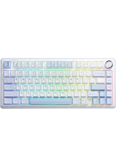 Aula F75 Mekanik Rgb Tkl Gray Switch Kablosuz Makrolu Hot Swap Klavye