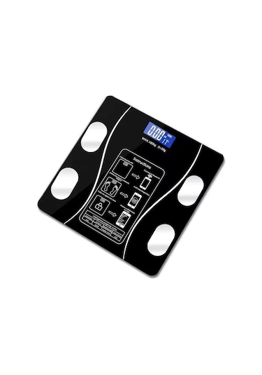 Concord C-w01 Dijital Akıllı Bluetooth Baskül - Siyah - Pil Hediyelidir