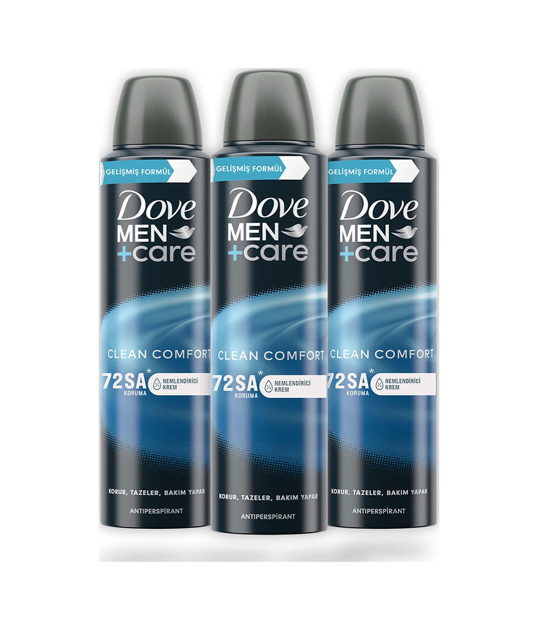 Dove Men Care Clean Comfort Deodorant 72 Saat Koruma 150 Ml X3