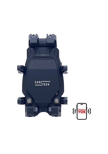 Ct-m21 Telefon Tutucu Titreşim Önleyici Motosiklet Gidon Montajlı 8 Pençeli Siyah Su Geçirmez Siyah