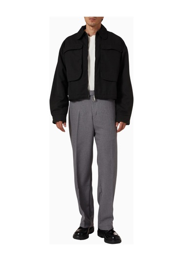 About Blank Big Pocket Twill Jacket Erkek Ceket Siyah