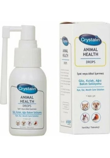 Crystalin Köpek için Göz Kulak ve Ağız Bakım Solüsyonu 50 ML