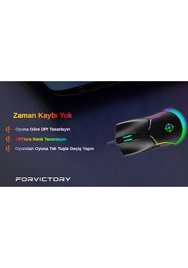 North Air Black Kablolu RGB Profesyonel Optik Oyuncu Mouse