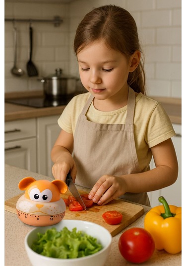 Köpek Model Mekanik Mutfak Zamanlayıcı Timer Çocuklar İçin Thr381