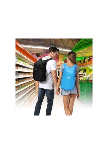 Zcjb 1328 20l Taşınabilir Katlanabilir Ultra Hafif Sırt Çantası, Maksimum Yük: 15 Kg Siyah Siyah