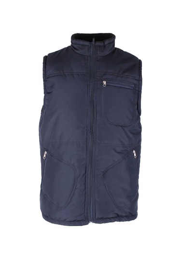 Kışlık Polar Astarlı Yelek İş Güvenliği Ve Outdoor İçi Micro Konforlu Fonksiyonel Tasarım Lacivert