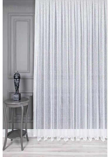 Evdepo Home Kullanıma Hazır Örme Tül Perde (540790588)